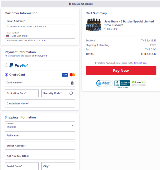 Javabrain Official Website Secure Order Page